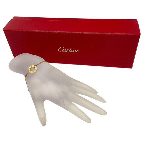 Cartier 18K Gold and Diamond Year 2013 Love Pendant Flexible Souple PM Bracelet - Picture 2 of 16